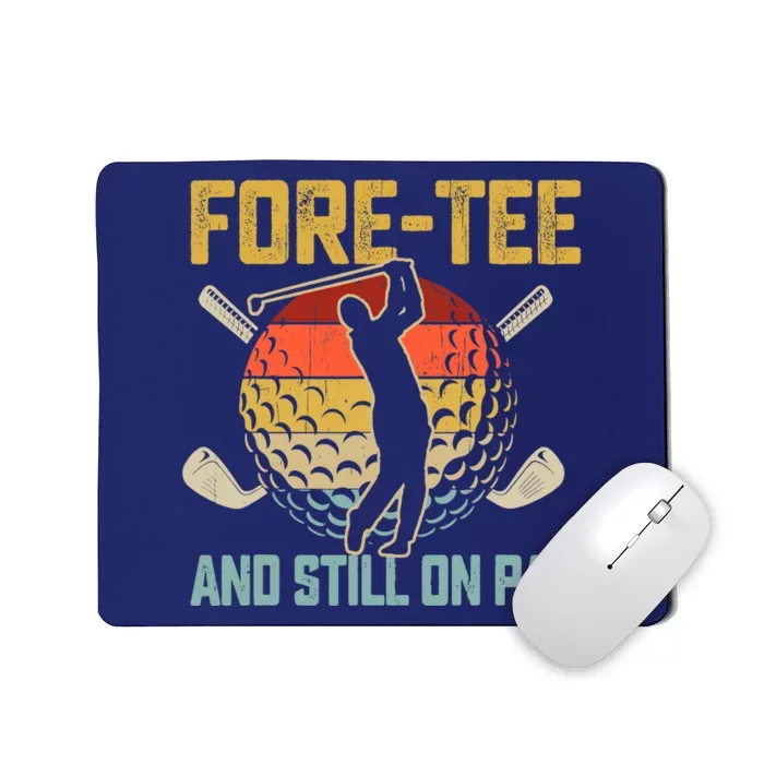 40th Birthday Golfer Turning 40 Year Old Golfing Fathers Day Mousepad