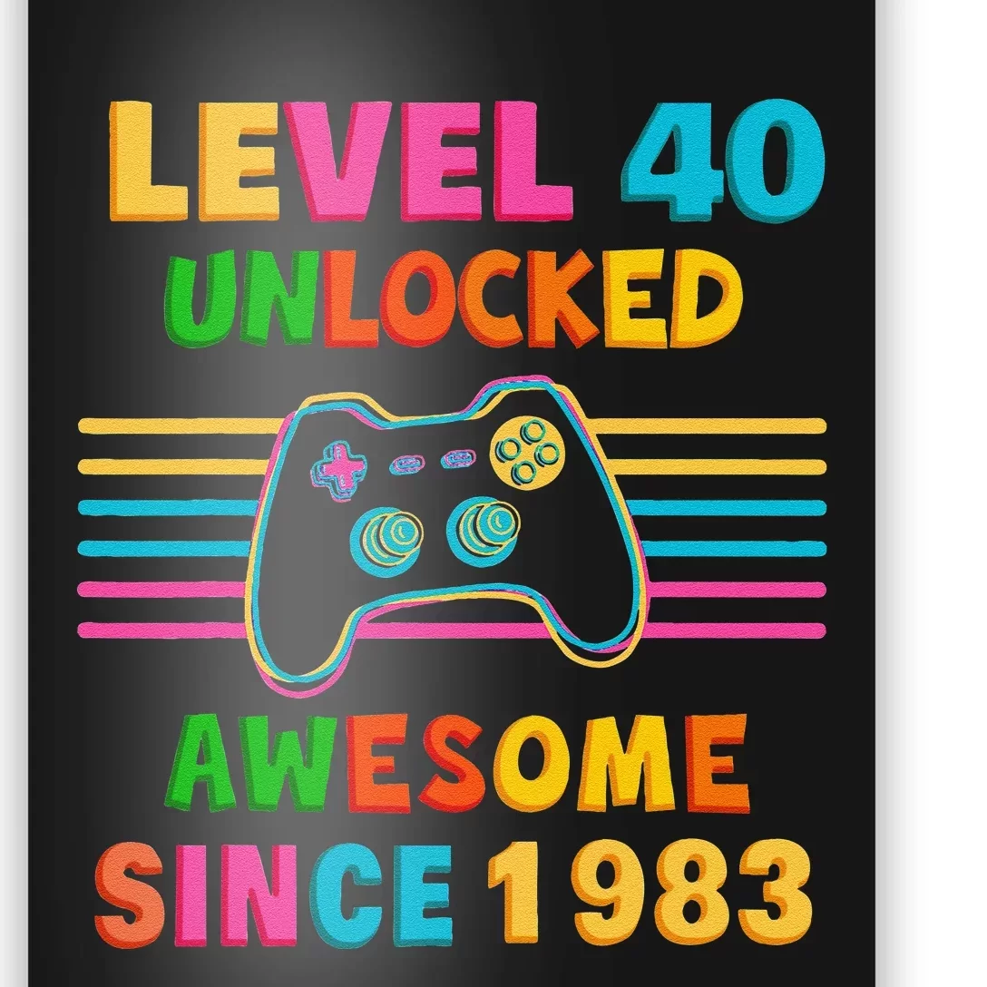 Level 40 Unlocked Gamer 40th Birthday Gift Greeting Card for Sale by  Alfalfalfa90