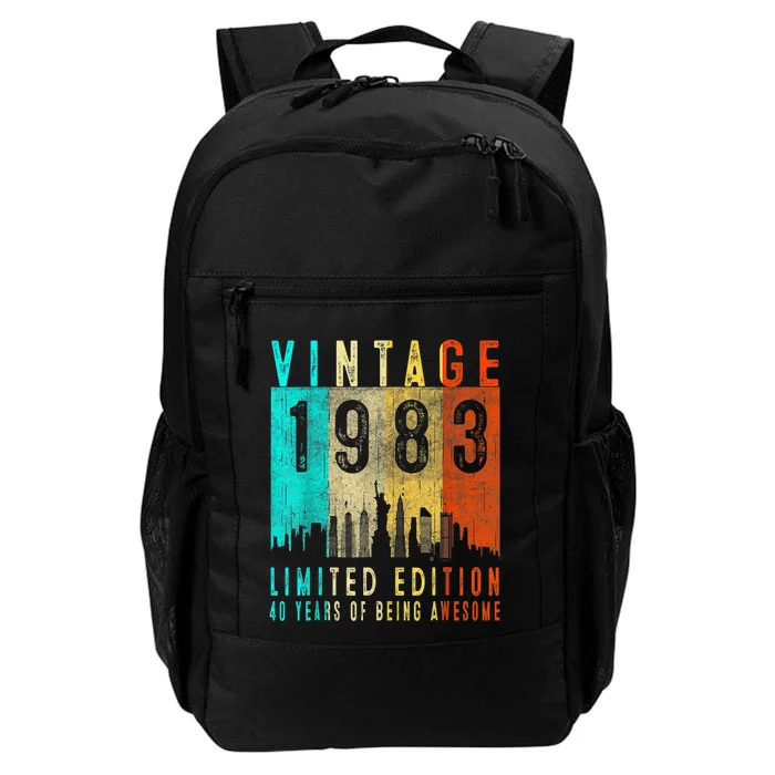 40th Birthday Gift Vintage 1983 Limited Edition 40 Years Old Daily Commute Backpack