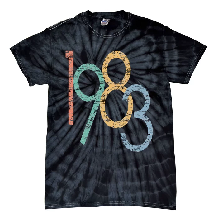 40th Birthday Gift Vintage 1983 Tie-Dye T-Shirt