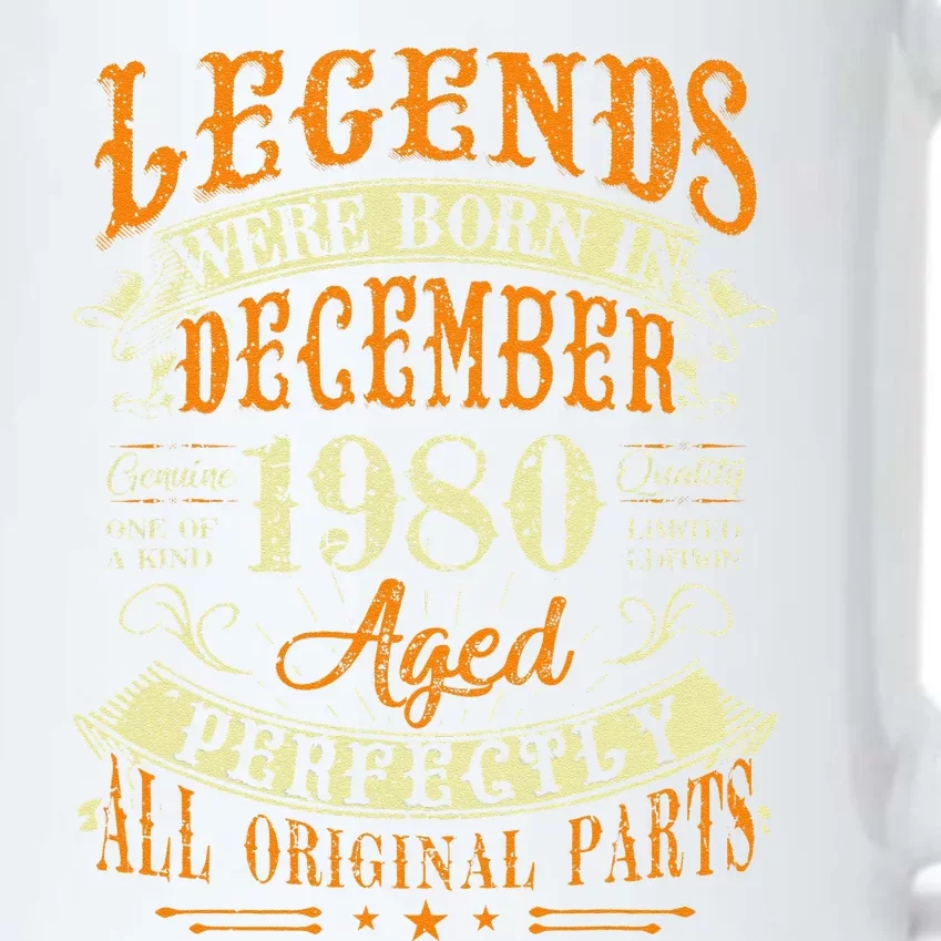 42th Birthday Gift 42 Years Old Legends Born December 1980 Black Color Changing Mug