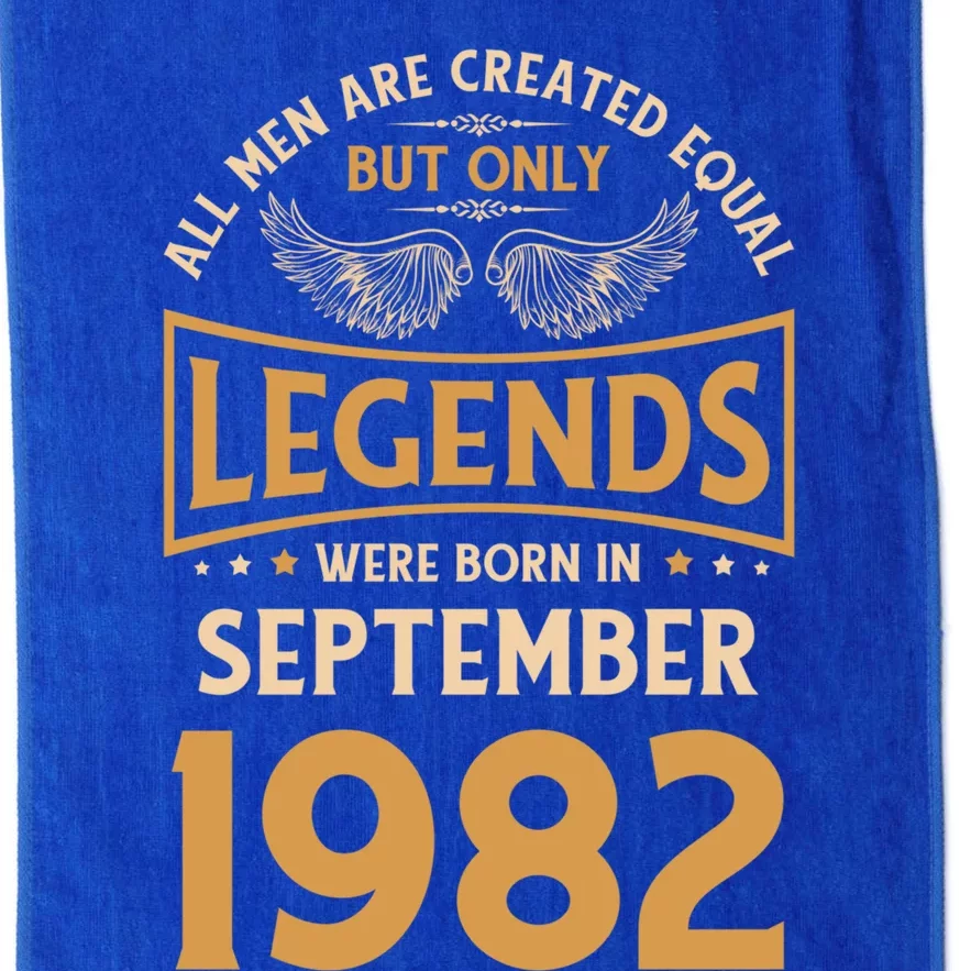 40 Birthday Legends Were Born In September 1982 Meaningful Gift Platinum Collection Golf Towel