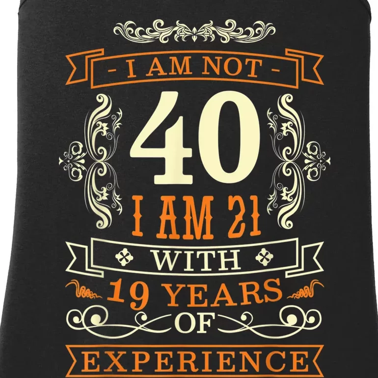 40th Birthday Man Woman 40 Year Old Gift Ladies Essential Tank