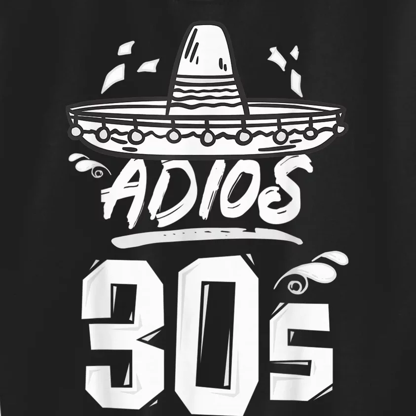 40th Birthday Mexican Party Cinco de Mayo Fiesta Adios 30s Kids Sweatshirt