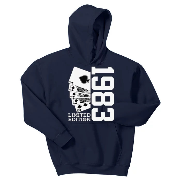 40th Birthday Poker Limited Edition 1983 Kids Hoodie