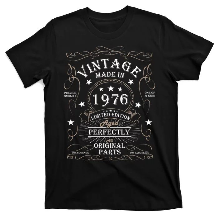 48th Birthday Retro Limited Edition Man Woman Vintage 1976 T-Shirt