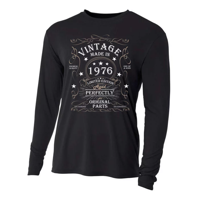 48th Birthday Retro Limited Edition Man Woman Vintage 1976 Cooling Performance Long Sleeve Crew