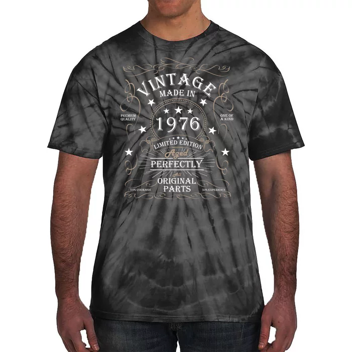 48th Birthday Retro Limited Edition Man Woman Vintage 1976 Tie-Dye T-Shirt