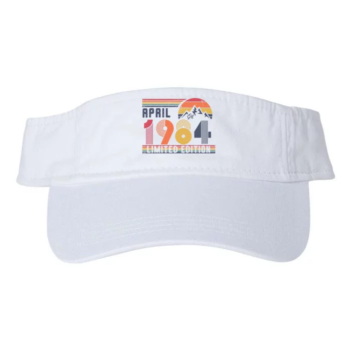 40th Birthday Retro 1984 Birthday Valucap Bio-Washed Visor