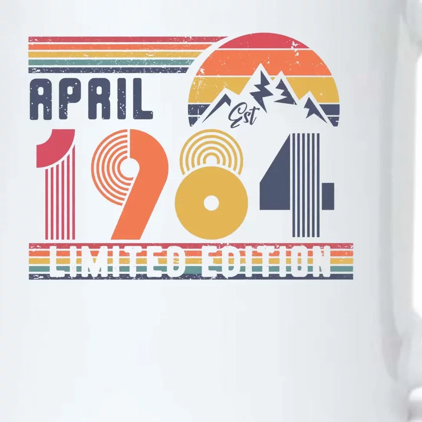 40th Birthday Retro April 1984 Birthday Black Color Changing Mug