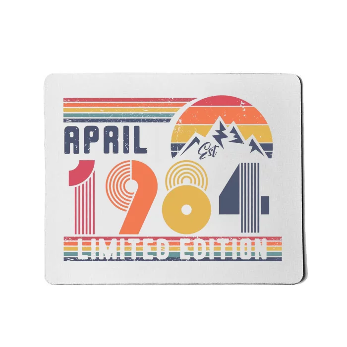 40th Birthday Retro April 1984 Birthday Mousepad