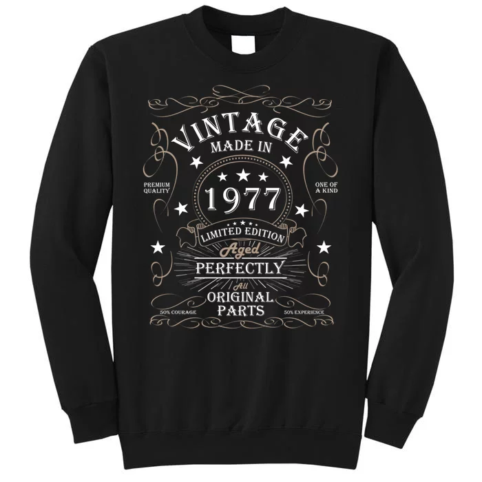 47th Birthday Retro Limited Edition Man Woman Vintage 1977 Sweatshirt