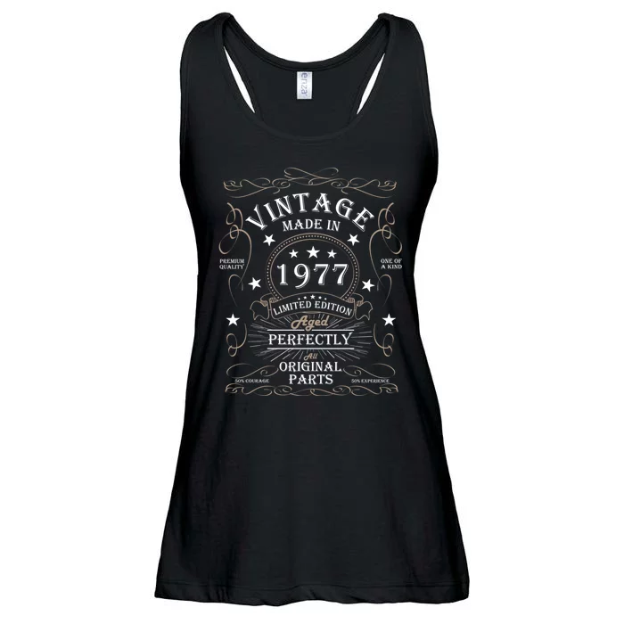 47th Birthday Retro Limited Edition Man Woman Vintage 1977 Ladies Essential Flowy Tank