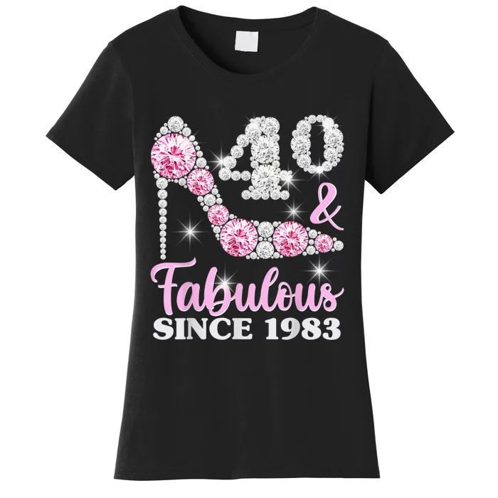 40th Birthday Shirts For Wo, 40 And Fabulous Since 1983 Women's T-Shirt