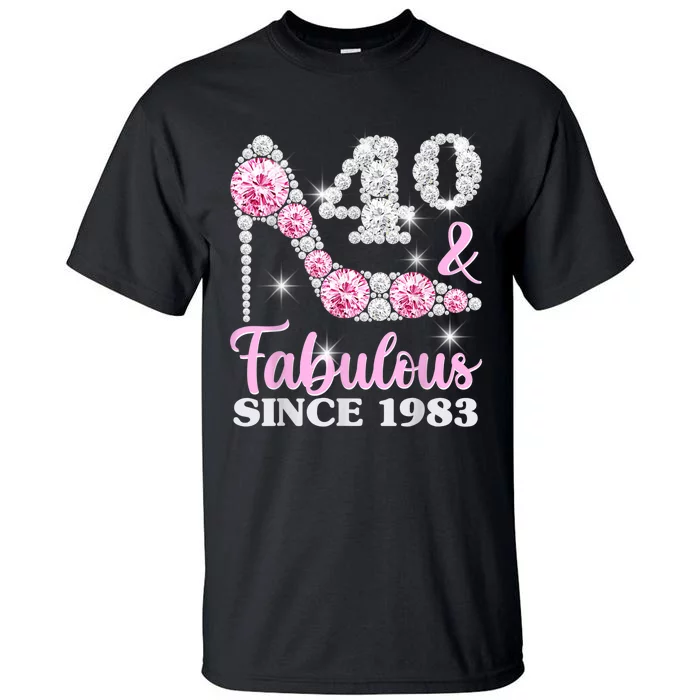 40th Birthday Shirts For Wom.e.n, 40 And Fabulous Since 1983 Tall T-Shirt