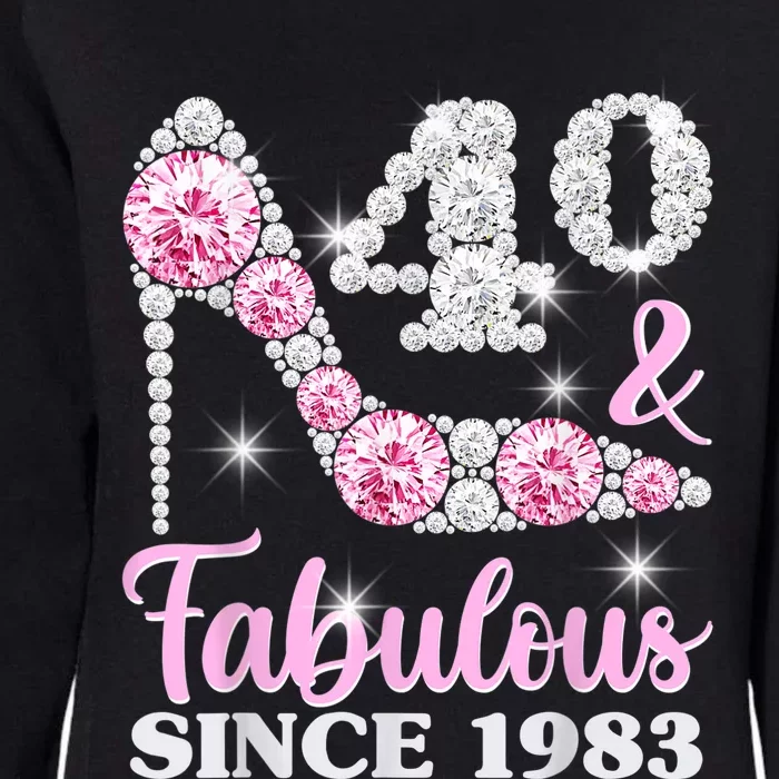 40th Birthday Shirts For Wom.e.n, 40 And Fabulous Since 1983 Womens California Wash Sweatshirt