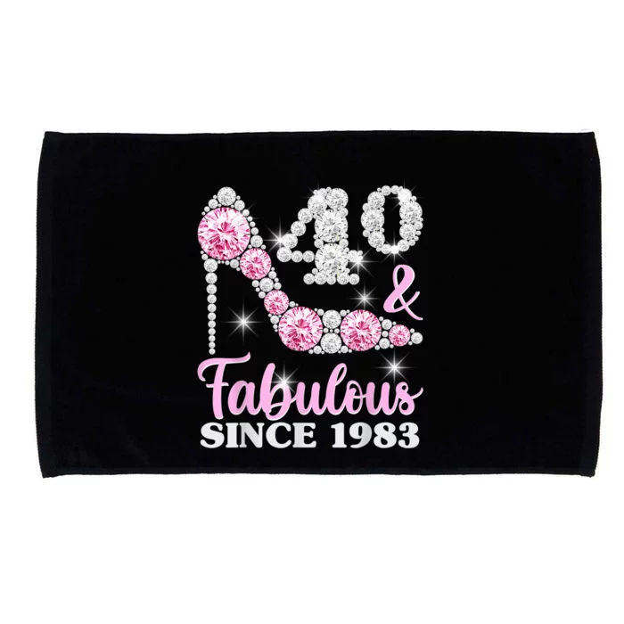 40th Birthday Shirts For Wom.e.n, 40 And Fabulous Since 1983 Microfiber Hand Towel