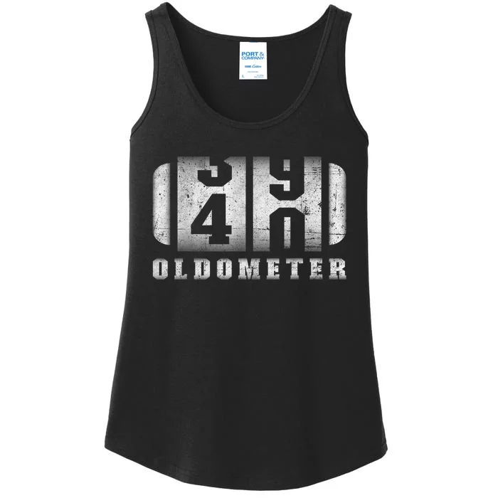 40th Birthday Shirt, 40th Bday Oldometer Shirt, 40 Years Old Ladies Essential Tank