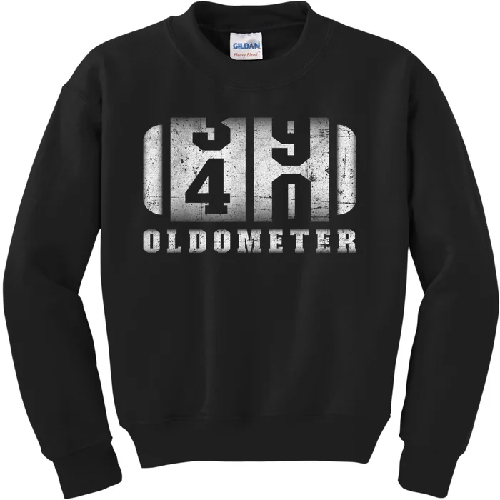 40th Birthday Shirt, 40th Bday Oldometer Shirt, 40 Years Old Kids Sweatshirt