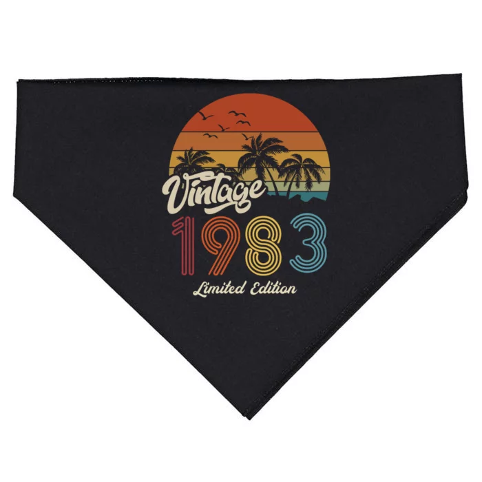 40th Birthday Vintage Limited Edition 1983 USA-Made Doggie Bandana