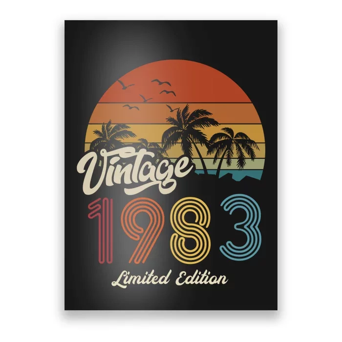 40th Birthday Vintage Limited Edition 1983 Poster