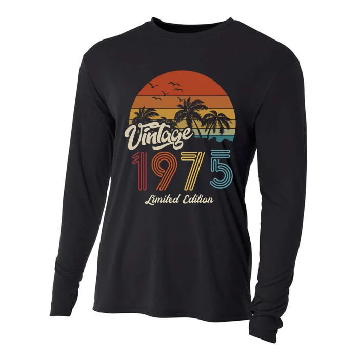 48th Birthday Vintage Limited Edition 1975 Cooling Performance Long Sleeve Crew