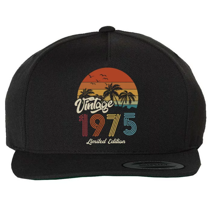 48th Birthday Vintage Limited Edition 1975 Wool Snapback Cap