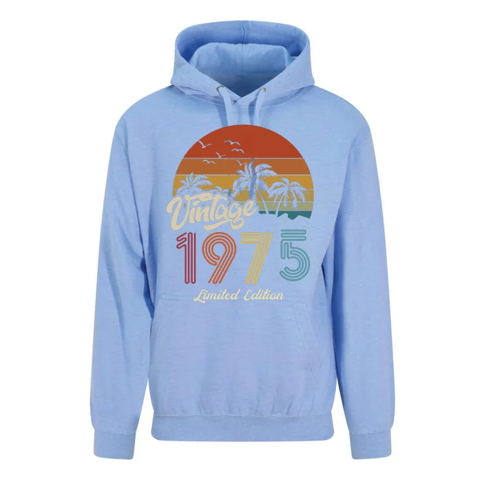 48th Birthday Vintage Limited Edition 1975 Unisex Surf Hoodie