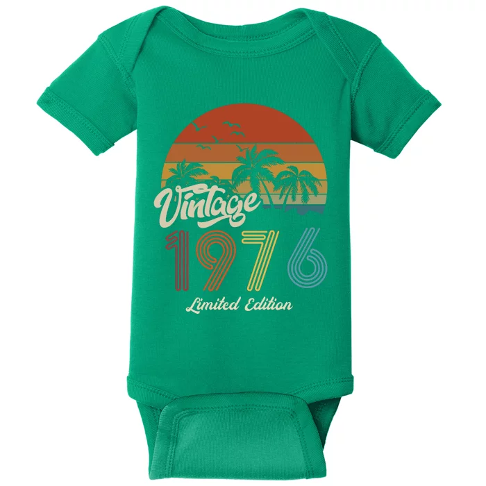 47th Birthday Vintage Limited Edition 1976 Baby Bodysuit