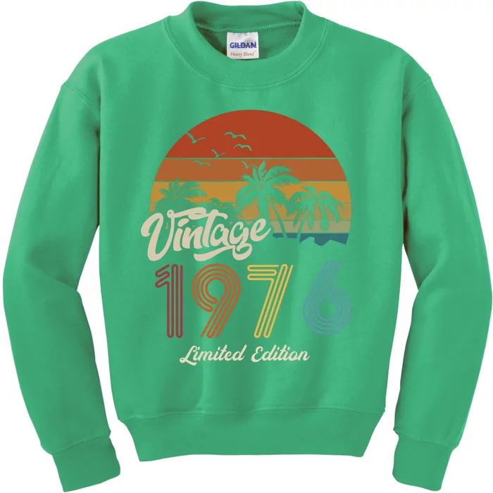 47th Birthday Vintage Limited Edition 1976 Kids Sweatshirt