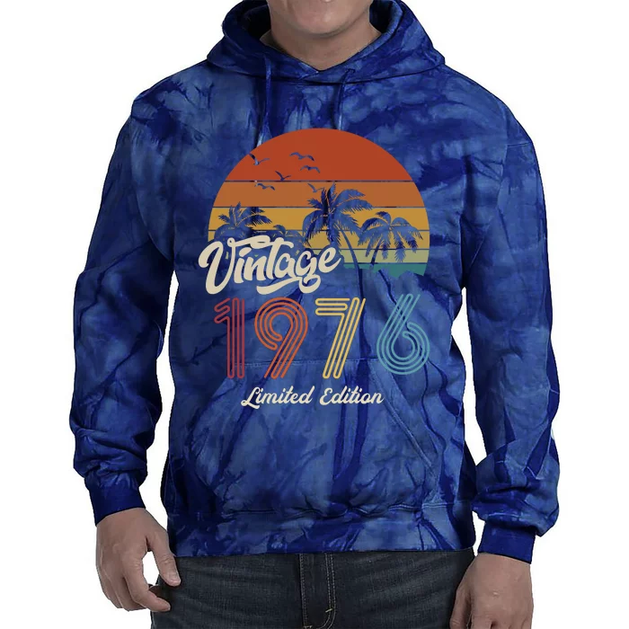 47th Birthday Vintage Limited Edition 1976 Tie Dye Hoodie