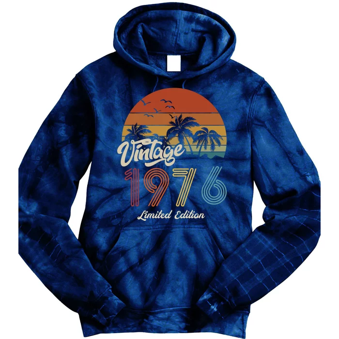 47th Birthday Vintage Limited Edition 1976 Tie Dye Hoodie