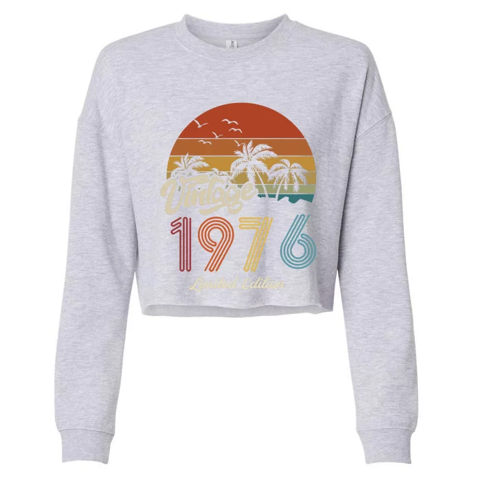 47th Birthday Vintage Limited Edition 1976 Cropped Pullover Crew