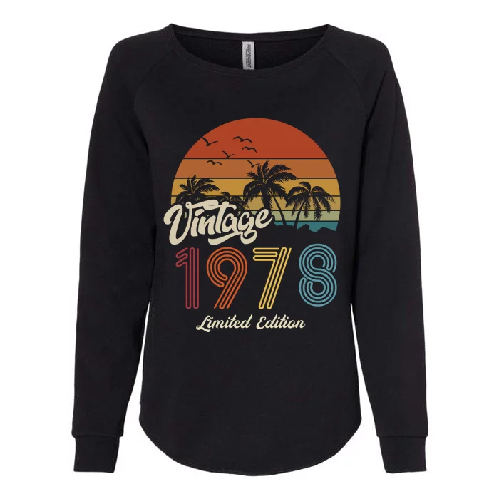 45th Birthday Vintage Limited Edition 1978 Womens California Wash Sweatshirt