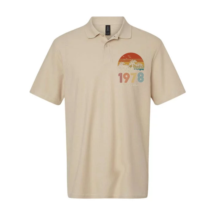 45th Birthday Vintage Limited Edition 1978 Softstyle Adult Sport Polo