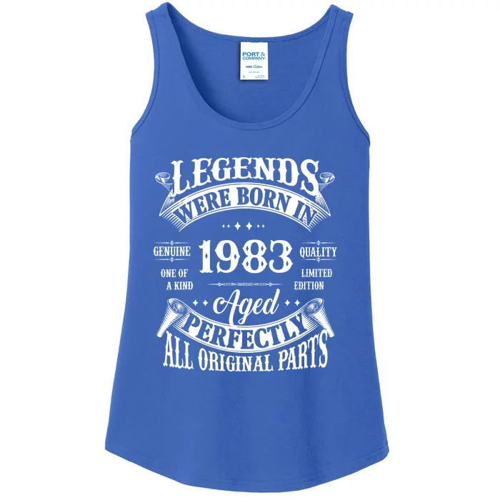 41st Birthday Vintage Legends Born In 1983 41 Years Old Ladies Essential Tank