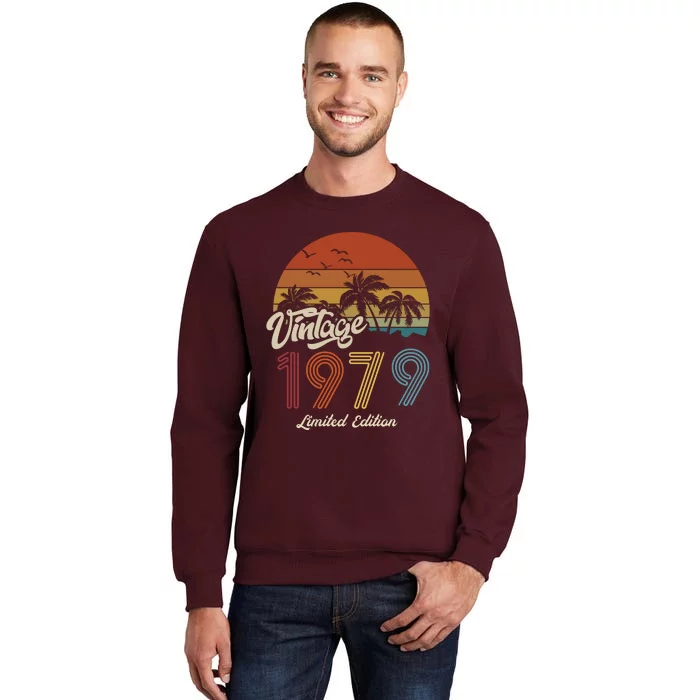 44th Birthday Vintage Limited Edition 1979 Tall Sweatshirt