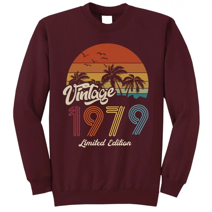 44th Birthday Vintage Limited Edition 1979 Tall Sweatshirt