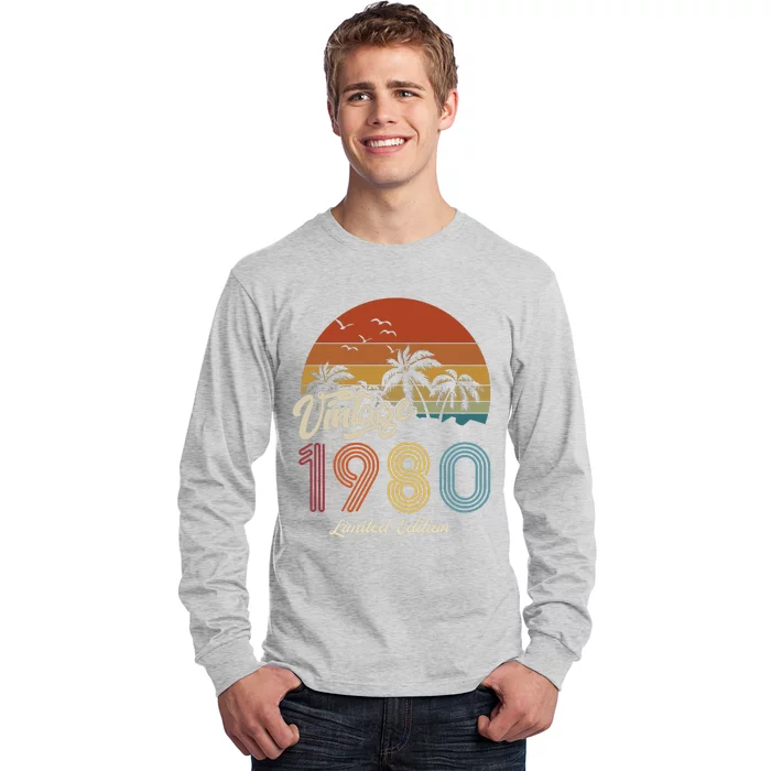 43rd Birthday Vintage Limited Edition 1980 Long Sleeve Shirt