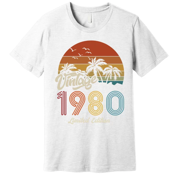 43rd Birthday Vintage Limited Edition 1980 Premium T-Shirt