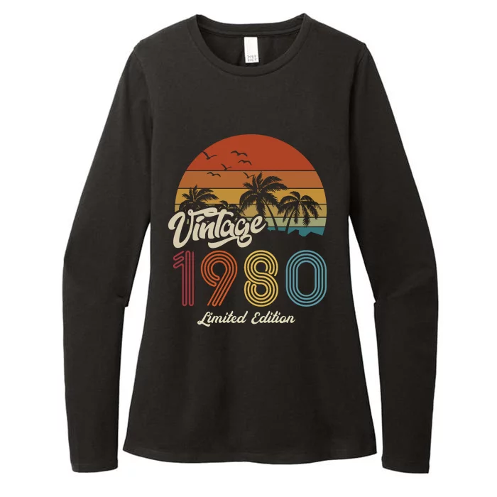 43rd Birthday Vintage Limited Edition 1980 Womens CVC Long Sleeve Shirt