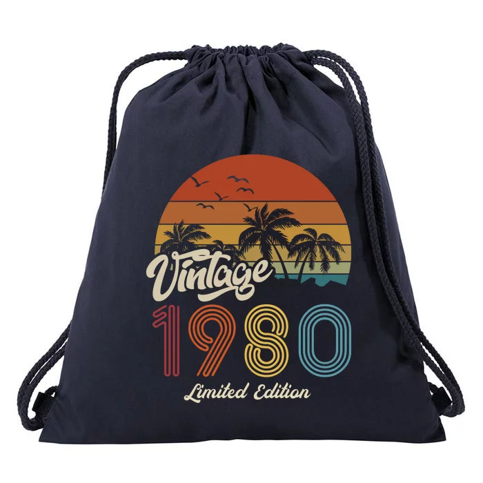 43rd Birthday Vintage Limited Edition 1980 Drawstring Bag