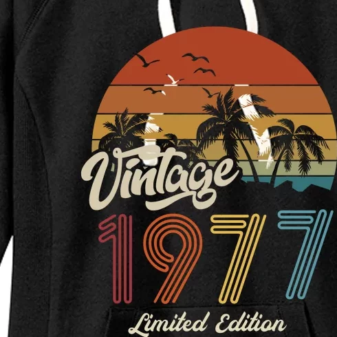 46th Birthday Vintage Limited Edition 1977 Women's Fleece Hoodie