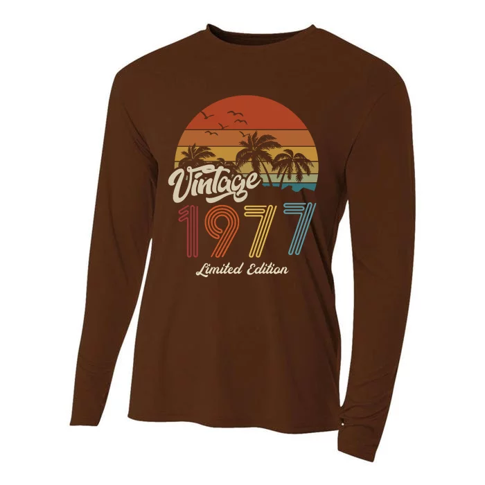 46th Birthday Vintage Limited Edition 1977 Cooling Performance Long Sleeve Crew