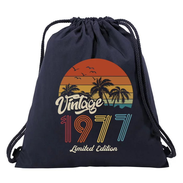 46th Birthday Vintage Limited Edition 1977 Drawstring Bag