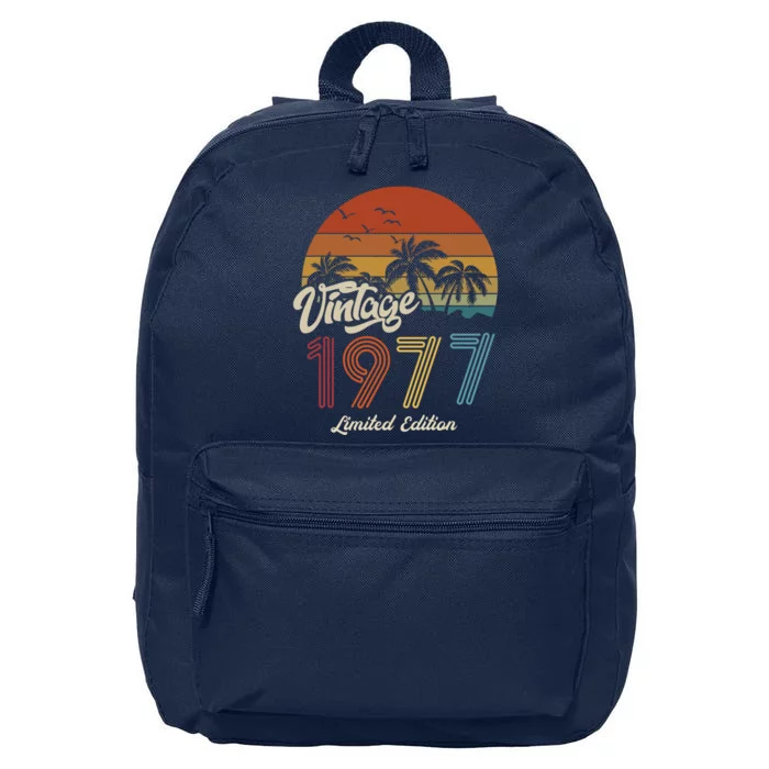 46th Birthday Vintage Limited Edition 1977 16 in Basic Backpack