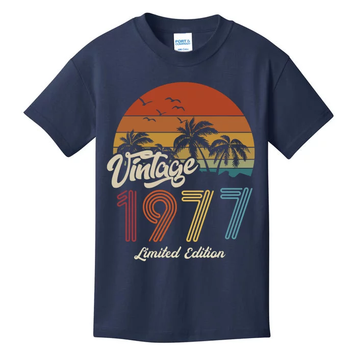 46th Birthday Vintage Limited Edition 1977 Kids T-Shirt