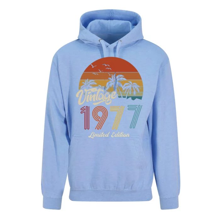 46th Birthday Vintage Limited Edition 1977 Unisex Surf Hoodie