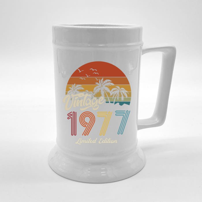 46th Birthday Vintage Limited Edition 1977 Front & Back Beer Stein