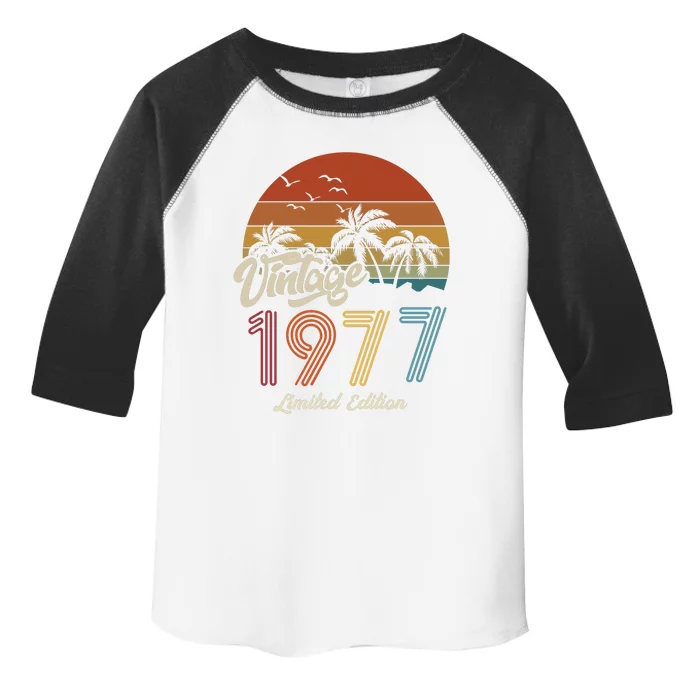 46th Birthday Vintage Limited Edition 1977 Toddler Fine Jersey T-Shirt